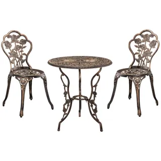 casa.pro Bistro-Set 3-tlg. Bronze