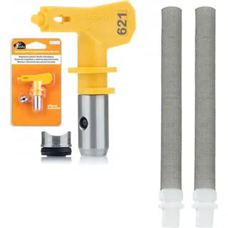 Rosfix Ultra Spray Lackierdüse Modell 621 + 2X Fingerfilter weiß 60 Mesh für Lackiergerät 1 Stk.