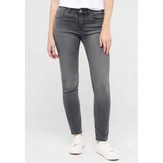 Angels Jeans Straight Fit Cici in grauer Used-Waschung-D44 / L28