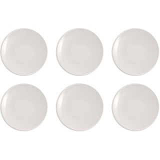 Villeroy & Boch – Newmoon Frühstücksteller Weiß 24 Cm 6Er Set, Teller Für Frühstück, Brunch, Kuchen, Dessert, Spülmaschinenfest, Mikrowellensicher, Speiseteller, Essteller Keramik, Premium Porzellan