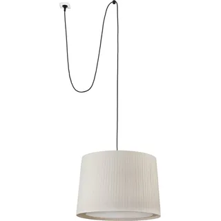 SAMBA Hängelampe schwarz/beige mit Stecker 68604-44 - Beige