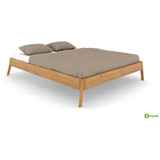 byoak Massivholzbett Paul 3 100 x 220 Wildeiche , Holz , Kerneiche , 100x220 cm , Schlafzimmer, Betten