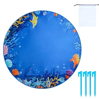 Beach Kiddie Pool – Faltbarer Spritzwanne, tragbares Planschbecken | Wasserdichter sanddichter Spielplatz für mit Tragetasche, Reise-Picknick, Strandausflug, Wasserspaß-Spielzeug für den Außenbereich