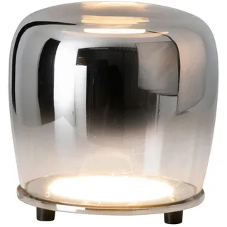 Näve Led-Tischleuchte , Chromfarben , Metall, Glas , rund , G , Kippschalter , Lampen & Leuchten, Innenbeleuchtung, Tischlampen