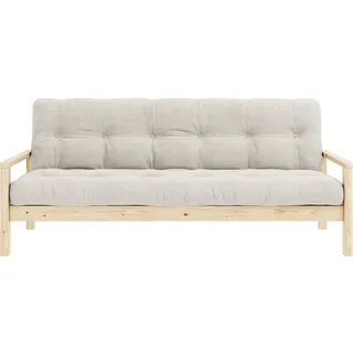 Karup Design Schlafsofa "KNOB" mit Futonmatratze, verschiedene Farben, FSC-zertifiziert, Kiefer, ivory