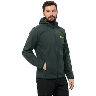 Jack Wolfskin Softshelljacke BORNBERG HOODY Atmungsaktiv, leicht, Übergangsjacke schwarz L (52)