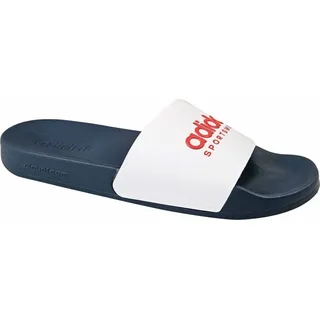 Shower Adilette Cloud White / Better Scarlet / Team Navy Blue 38