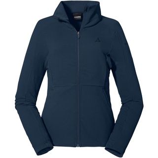 Schöffel Damen Fleece Jacket Schiara L, warme Fleecejacke mit Stretch, schnell trocknende Funktionsjacke mit Stehkragen, navy blazer, 34