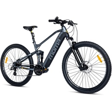 moma bikes Elektrofahrrad EMTB 29" PRO Zentraler Motor, Vollfederung, Shimano 8 Gänge und hydraulische Scheibenbremsen, Integrierter Lithium-Ionen-Akku 48V 13Ah