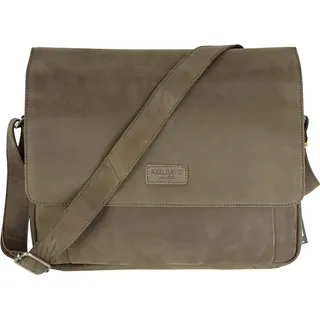 Ledertasche Axel David Herren Leder Umhängetasche Braun,