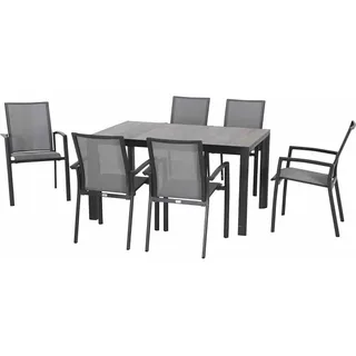 Siena Garden Gartenmöbelset Velia 7-teilig 6 x Dining Sessel 1 x Tisch