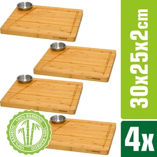 Dune Design Dunedesign Schneidebrett-Set Holz 1 25 x 30 cm Beige