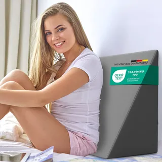 eloneo Keilkissen für Bett & Sofa, 30x50x60cm abnehmbarer waschbarer Bezug 1 St Kissen