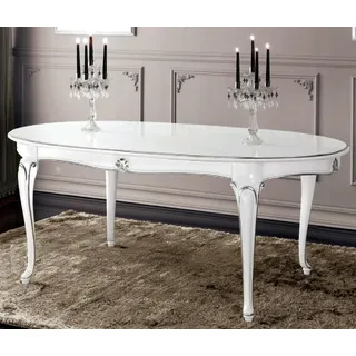 Möbel Einrichtung Gruppe Tisch + 4 Stuhl Set 5tlg. Esstisch Garnitur Esszimmer - Weiß