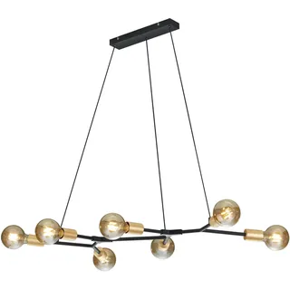 Trio Cross 7-flg. 45 cm abstrakt schwarz matt/bronzefarbig