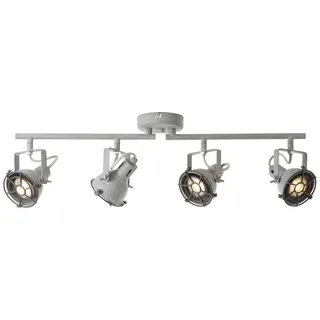 Brilliant LED Deckenleuchte Spot Jesper Betongrau 4-flammig 4 x 4W GU10 1520lm warmweiß 3000K schwenkbar
