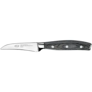 RÖSLE Schälmesser "WOLFGREY, 8 cm, Griff Pakka", silberfarben