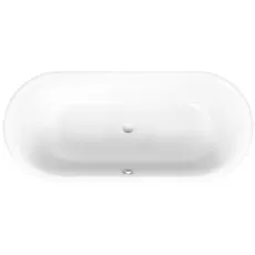 Bild von Lux Oval, Badewanne 190x90x45cm, 3467, Farbe: Weiß mit Antirutsch Sense