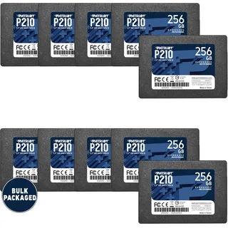 Patriot P210 SATA 3 256 GB SSD 2,5 Zoll internes SSD-Laufwerk, Großpackung, 10 Stück – P210S256G2510B