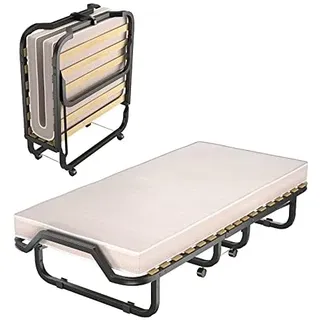 Costway Gästebett klappbar 90 x 200 cm beige