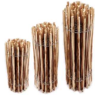 Aquagart Staketenzaun 10 m x 120 cm Braun/Holz