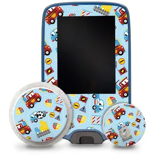 Aufkleber Set passend für Freestyle Libre 2 3 Lesegerät + Sensor R229 Feuerwehr