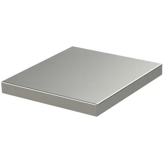 Solarbayer Kesselpodest eckig 600x650x70 mm Sockel Fundament Kesselboden Silber