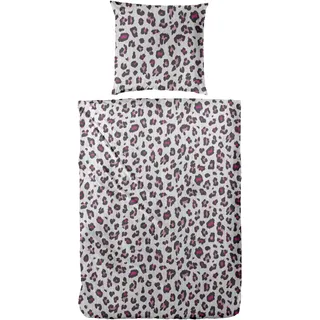 Primera Serval Soft-Seersucker Baumwolle Grau 135 x 200 cm + 2 x 80 x 80 cm