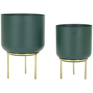 Dmora Waiau Grün Deko, Goldstruktur