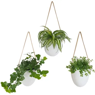 Gadgy Hängende Blumentöpfe Set 3 Stück Ø 15 x 15 cm Keramik