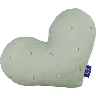 Träumeland Kuschelkissen Herz Fiore 38 x 30 cm Grün