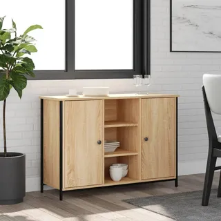vidaXL Sideboard 100 x 70 x 35 cm Braun / Mehrfarbig