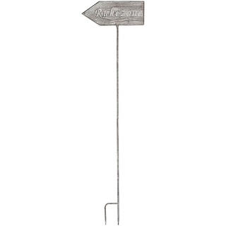 Ambiente Haus Gartenstecker »Gartenstecker Ruhezone (H) 122cm«, (1 St.), grau