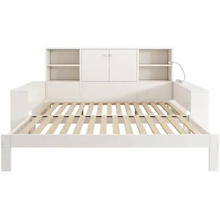 stilvora Bett 90 x 200 cm Weiß