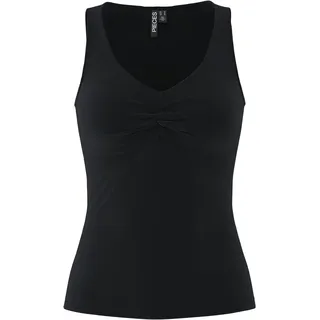Pieces Pcmaliva Sl V-Neck Top Schwarz L