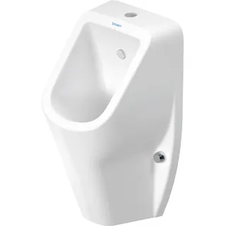 Duravit D-Code Urinal, rimless (ohne Spülrand), Zulauf oben, 305 × 290 × 565 mm, 0828302000, Farbe: Weiß mit HygieneGlaze