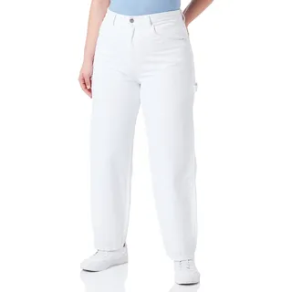 Dr Denim Damen Faye Worker Jeans, White, XL/32