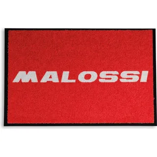 Fußmatte Malossi 80x60x0,80mm, rot, weißes Malossi Logo