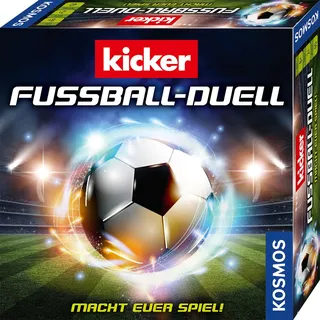 Kosmos 684563 - Kicker Fußball Duell: Macht euer Spiel!, taktisches Fussball-Brettspiel, Würfelspiel