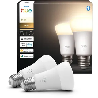 Philips Hue Smart LED A60 10 W E27 vollspektrumlicht 1000 K–20000 K 2 St.