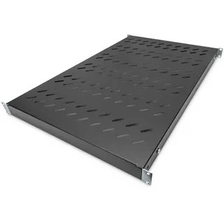 Digitus Fachboden mit variablen Befestigungsschienen zum Festeinbau in 483 mm (19")-Schränke,