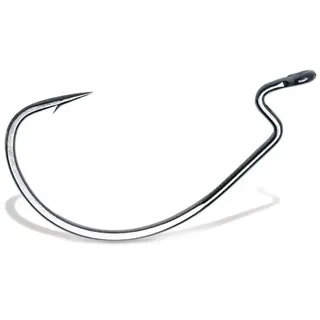 Vmc 7316 1x Strong Wide Gap Worm Texas-haken - Black Nickel (100 pcs) - 2
