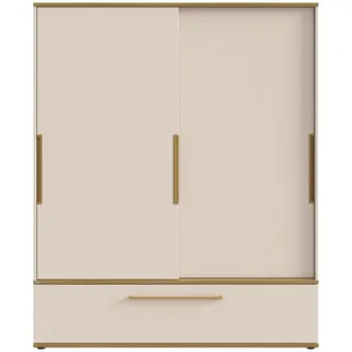 Paidi Schiebetürenschrank Stiene 164 x 200 x 62 cm Beige/Grau