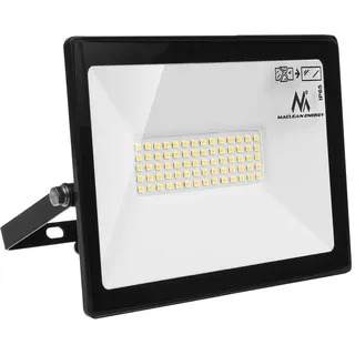 Maclean MCE550 NW LED Flutlicht Strahler LED Fluter IP65 Wasserdicht Scheinwerfer Außenbeleuchtung Licht Slim Premium 4000lm (Neutralweiß 4000K, 50W)