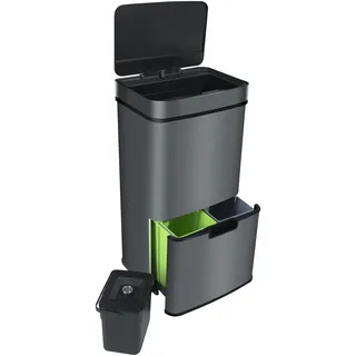 Ribelli Mülltrennsystem 72 l Grau