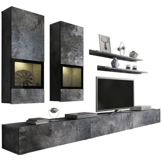 OTTO home Wohnwand »Baros« Set, 6 Stk. tlg., grau