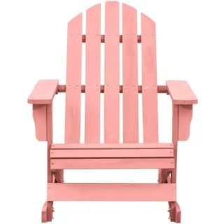 vidaXL Adirondack-Schaukelstuhl Massivholz Tanne Rosa - Rosa