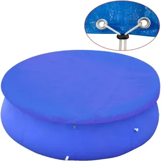 vidaXL Poolabdeckungen 2 Stk. für 360-367 cm Runde Aufstellpools - Blau
