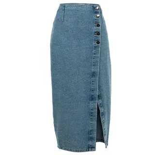 SURI FREY Jeansrock SFY Freyday Langer Rock | Denim blue - XL