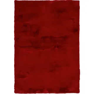 Hochflorteppich , Rot , Textil , Uni , rechteckig , 200x290 cm , Oeko-Tex® Standard 100 , für Fußbodenheizung geeignet , Teppiche und Böden, Teppiche, Hochflorteppiche & Shaggys